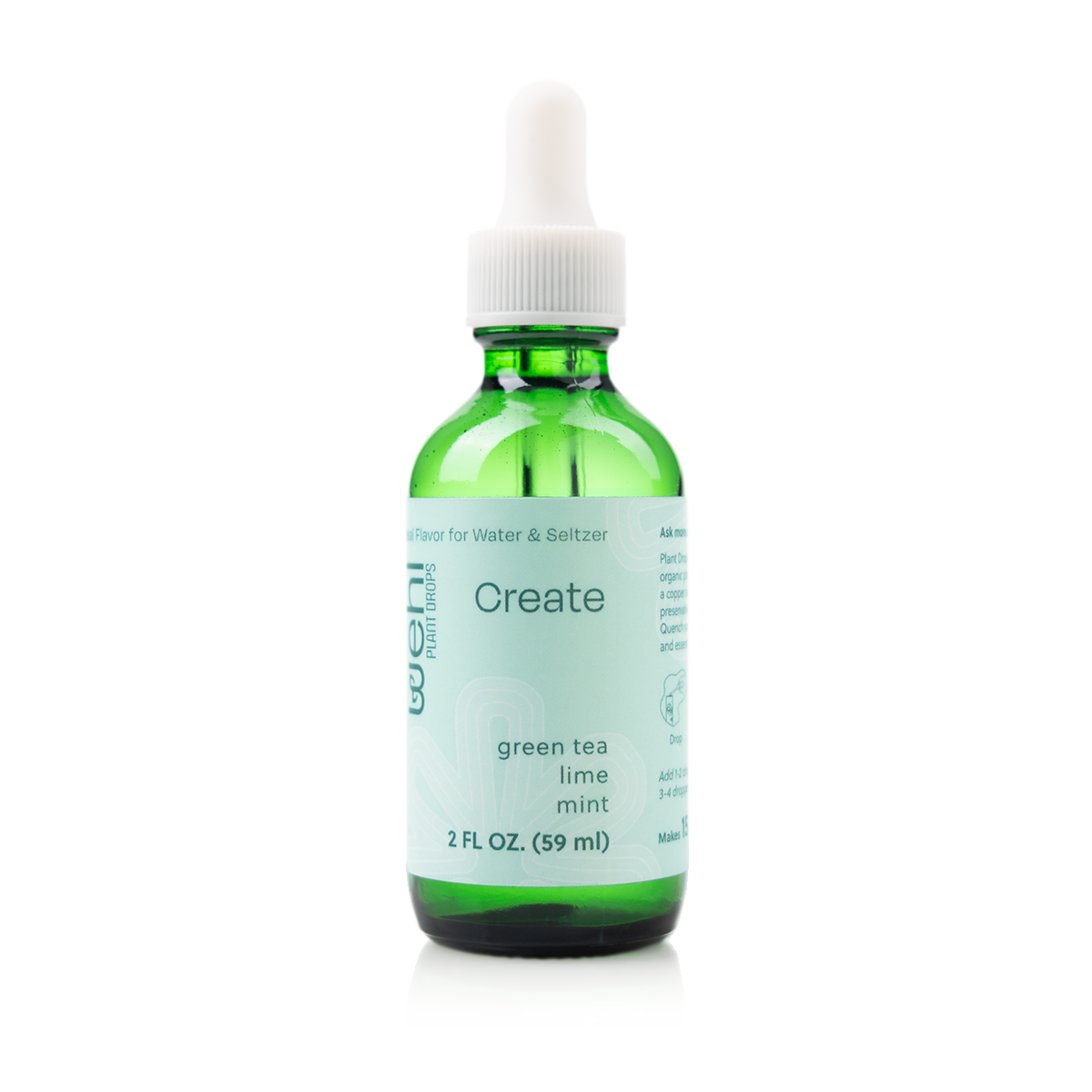 Create Flavor Drops for Water and Seltzer - Green Tea, Mint and Lime